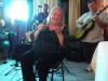 Brenda blew a kiss while singing w/ Randy Lee & Jimmy at Bourbon St. photo by Larry Testerman